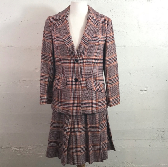 Pendleton Other - Pendleton 70's Vintage Plaid Wool Suit